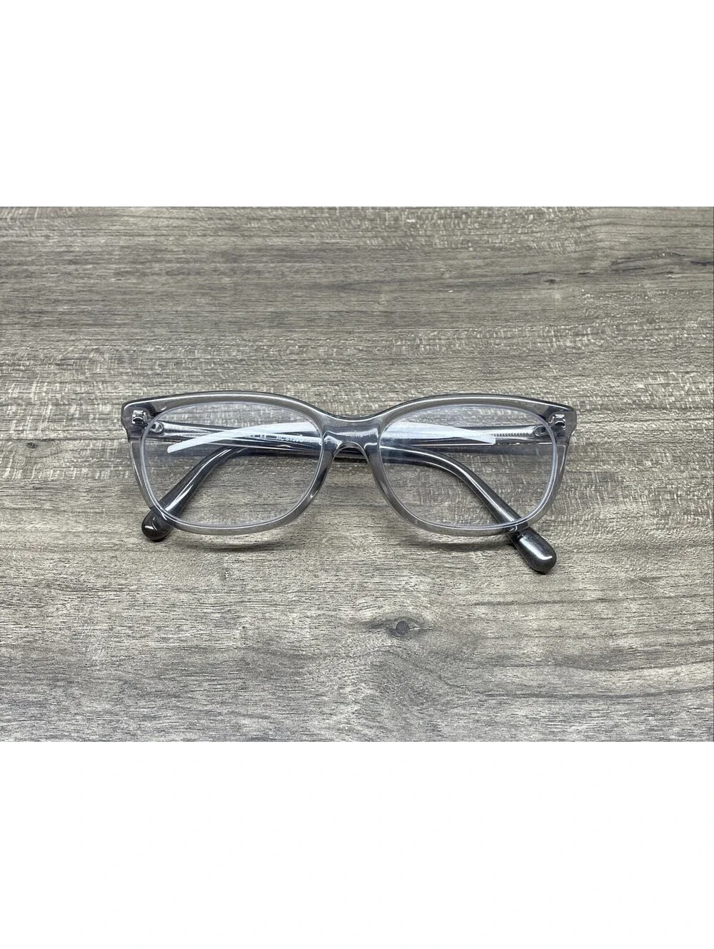 COACH HC6139U 5176 Womens Transparent Grey Rectangle 53-15-140
